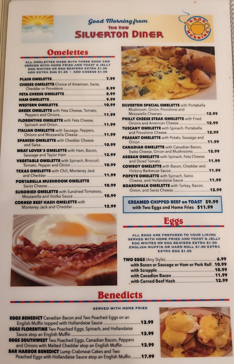 The New Silverton Diner Menu - Image 1