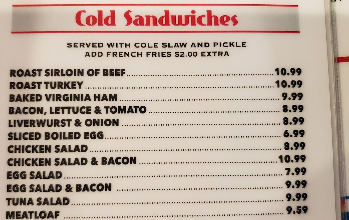 The New Silverton Diner Menu - Image 2